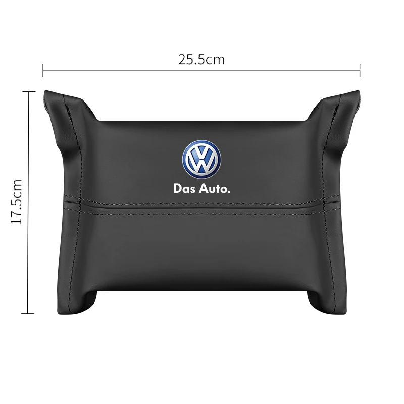Для VOLKSWAGEN VW Автомобильная сумка-органайзер для салфеток на козырек, в подлокотник для Volkswagen Rline Passat Santana Touareg Tiguan Golf Bora Beet