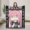 HITORI GOTOU Bocchi The Rock Blankets  Fuzzy Funny Warm Throw Blanket for Home All Season