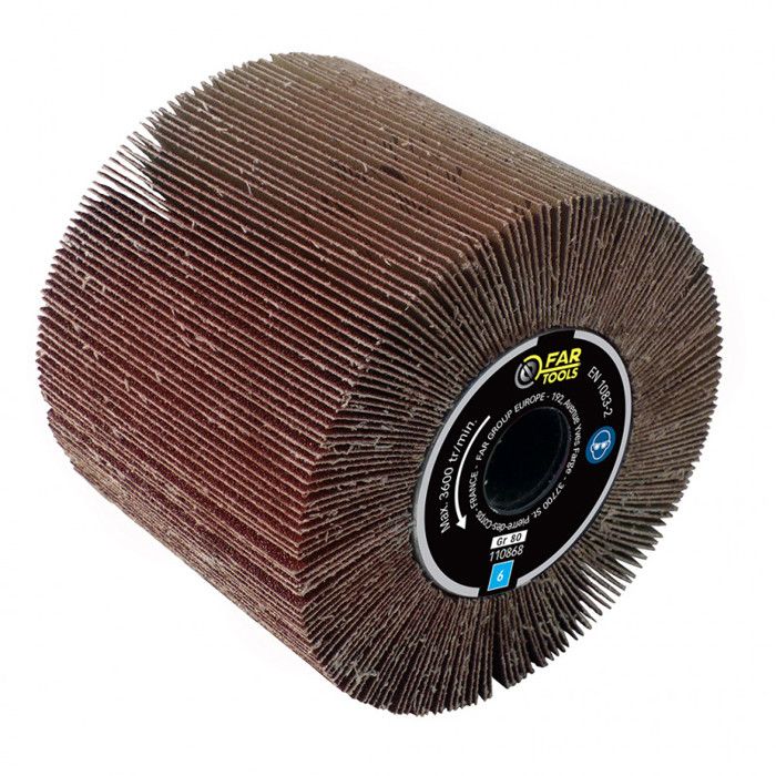 Brosse a lamelles pour rénovateur - FARTOOLS - Ø 120 mm - Alésage 20 mm - Ponçage surfaces planes