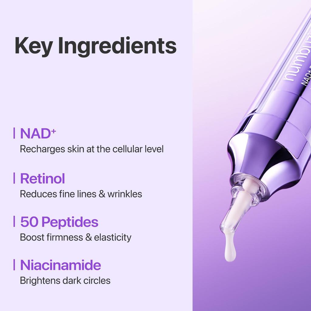 NUMBUZIN Крем для век No.9 NAD+ Ретинол Volumetox 10 мл