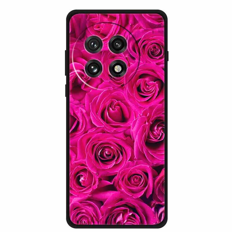 Case For OnePlus 13R 13 R Shockproof Bumper Luxury Flowers Print Soft Silicone Cover For OnePlus13R 5G Bumper 1+ 13R Phone Funda