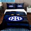 3pcs F.C. Internazionale Milano Printed Bedding Set Duvet Cover Closure Includes 1 Duvet Cover & 2 Pillowcases Bedding Sets Home Decor Gifts