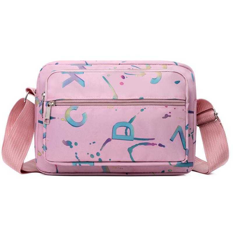 Новая нейлоновая женская сумка-мессенджер на одно плечо с диагональной вязкой, большая вместимость, сумки через плечо, сумка для телефона