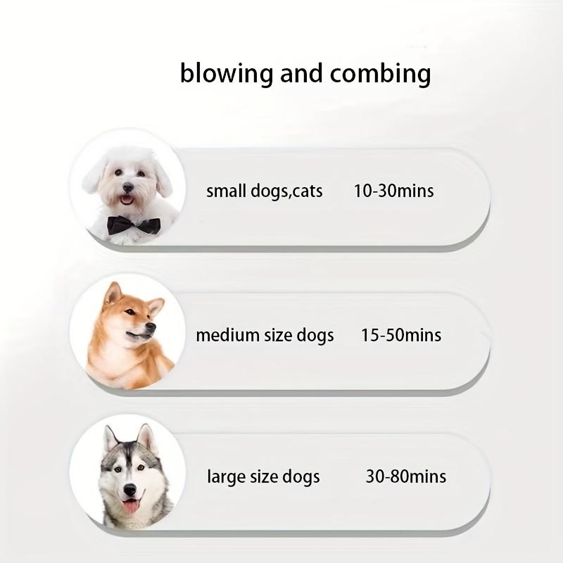 Pet Grooming Dryer, 2-in-1 Portable Pet Hair Dryer And Grooming Brush For Dogs And Cats - Smooth And Efficient Drying, Reduces Shedding And Tangles