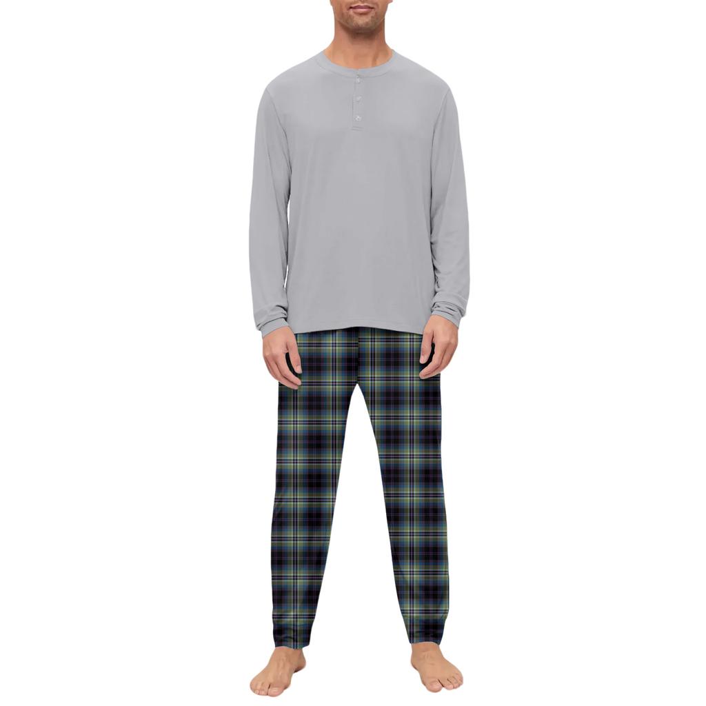 Men's Pajama Set, Long Sleeve And Long Pants, Two-piece Set