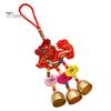 Spring Festival Wind Chimes Sachet Car Pendant Vibrant Color Embroidery Pattern Metal Bell Wind Chimes Hanging Decor