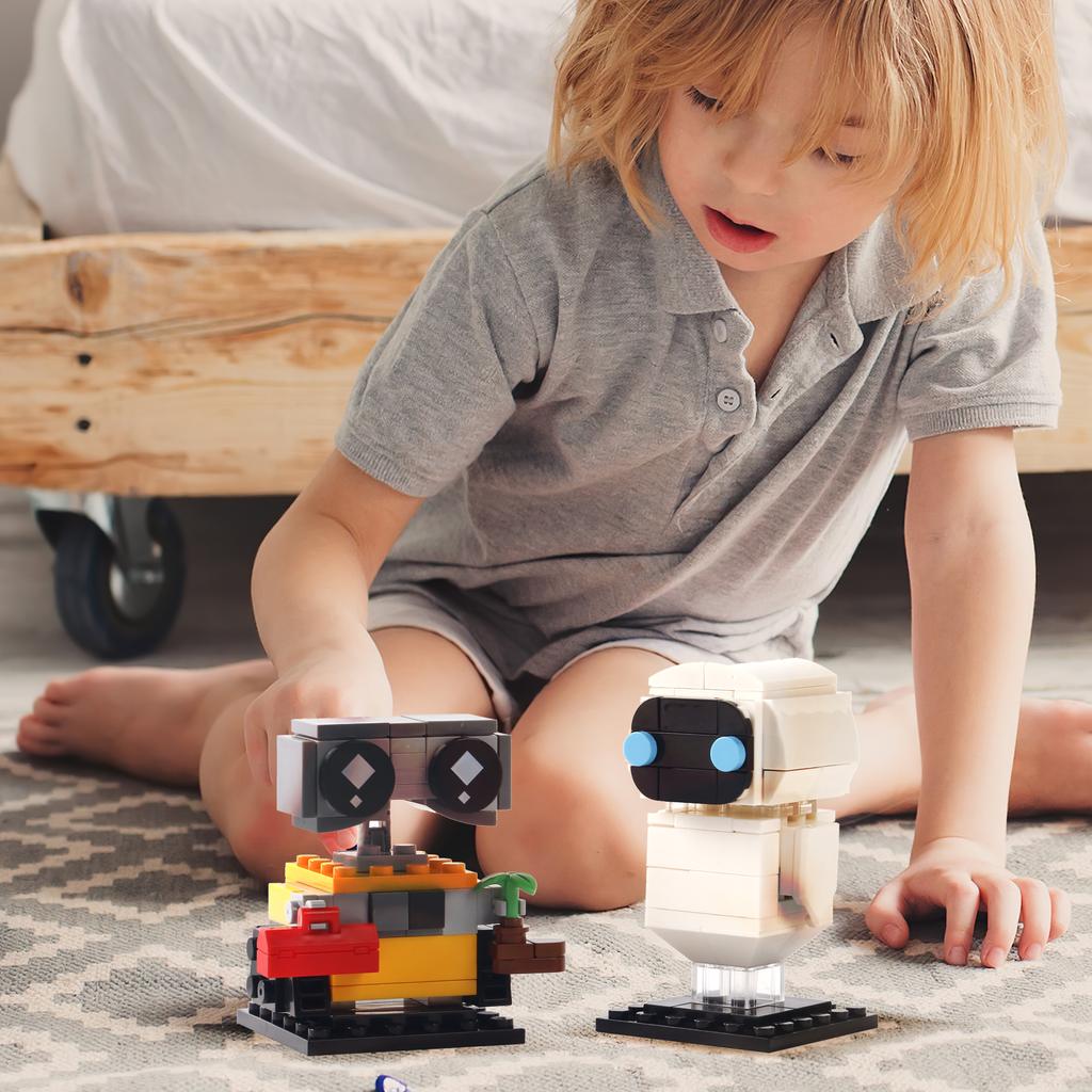 155 ШТ. Креативные Минифигурки Валл-И и Евы Робот Конструктор 40619 MOC Кирпичики для Сборки Игрушки Подарок на День Рождения Для Детей