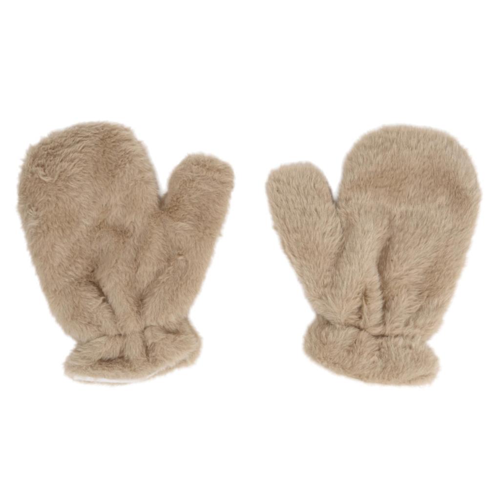 Зимние Утепленные Плюшевые Уличные Пушистые Перчатки Мягкие Перчатки с Полным Пальцем Женские Теплые Меховые Пушистые Варежки Защита от Холода Бархатная Подкладка Варежки