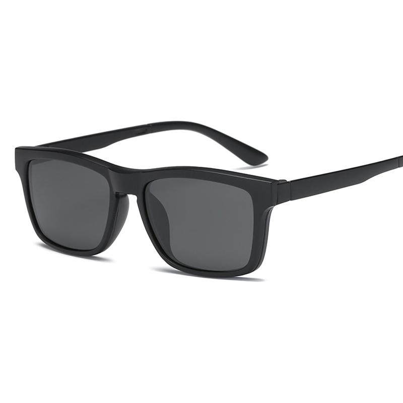 Polarized Optical Magnetic Sunglasses Clip Magnet Clip on Sunglasses Clip on Myopia Sun Glasses Frame 1+1 Combination Clip on Magnetic Sunglasses