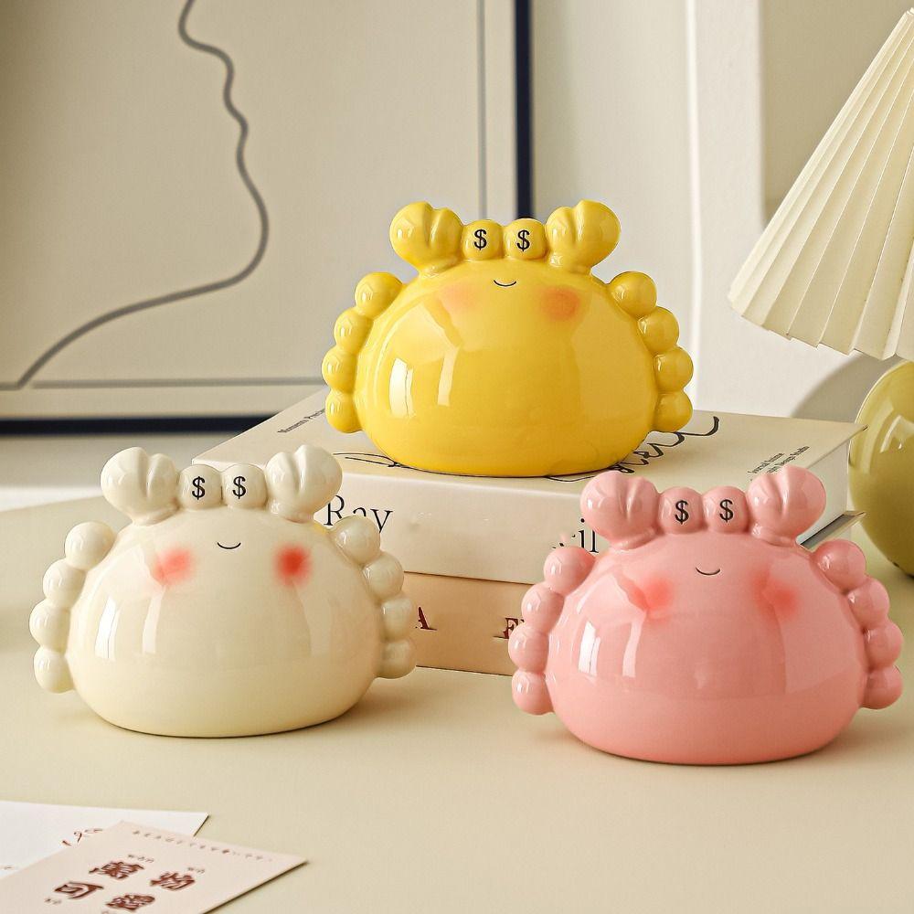 Large Capacity Piggy Bank Ceramics Money Boxes Animal Figurines Saving Box  Students Gifts