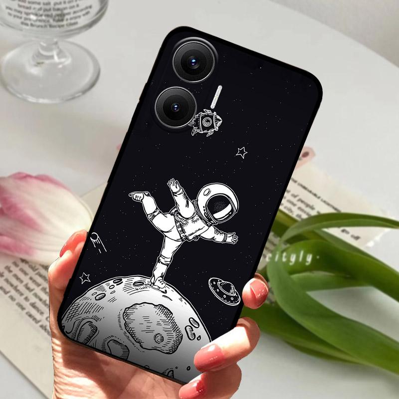 Чехол для POCO F7 Модный Силиконовый ТПУ Задняя Крышка Для Xiaomi Poco F7 F 7 5G Чехол для Телефона Мягкая Защитная Оболочка Capa Coque Fundas