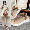 2025 summer new bohemian ethnic style platform sandals women comfortable sandals women
