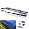 MUTEKI Muffler Tail Exhaust Stainless Easy Titanium Universal Fit Cutter, Throw, Tailpipe, Steel, Installation, Look, (Silver)