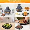 Запасные части для аэрофритюрницы Ninja Crispi Air Fryer FN101GY, Аксессуары для аэрофритюрницы: Решетка-гриль, Поддон для запекания, Поддон-корзина с резиновыми ножками