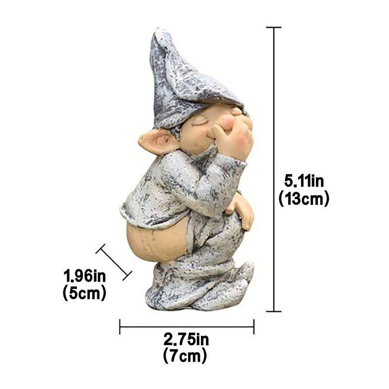Unique Pooping Gnome Statue Garden Decor Elf Figurine Mold With Realistic And Humorous Features