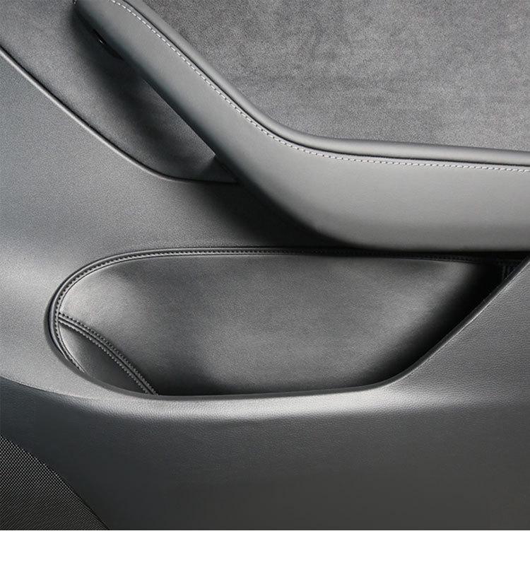 Сетчатый органайзер для двери Model Y, противоскользящий коврик и аксессуары для защиты кожаного салона