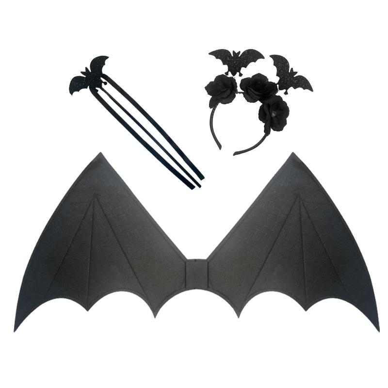 Хэллоуин, Крылья маленького дьявола, Ободок маленького дьявола, Посох, Набор из трех предметов, Макияжный бал, Набор маленького дьявола, Детский реквизит для переодевания