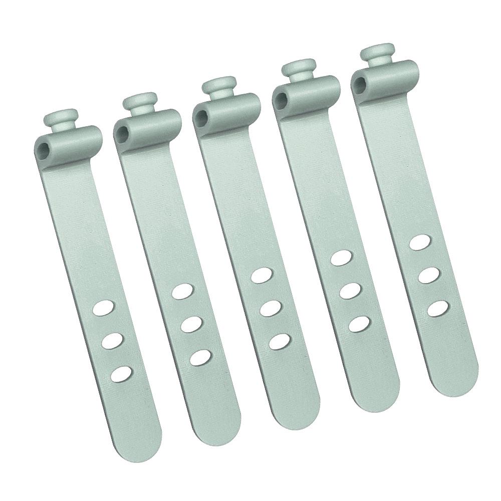 Трехдырочный силиконовый кабельный стяжка-органайзер 73 мм для наушников и силовых кабелей