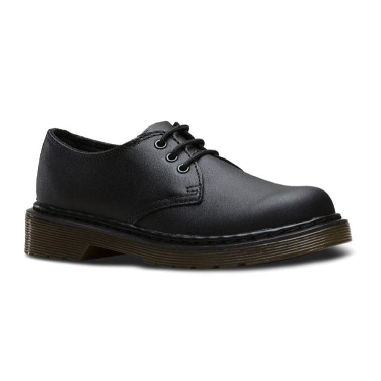 Dr. Martens 1461 Мягкая кожа Дышащие Амортизирующие Прочные Повседневные Снежные ботинки Детские ботинки Черный 15378001
