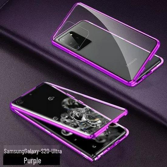 Wanmagi King Металлический Магнитный Двусторонний Чехол для Телефона Samsung S24u/S22U/S23fe Galaxy