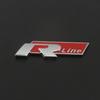 AABIP1 3D Metal Car Body Sticker RLine R Emblem Sticker For Volkswagen Passat b6 Golf Amarok T5 Phaeton Polo Car Body Decoration Paster
