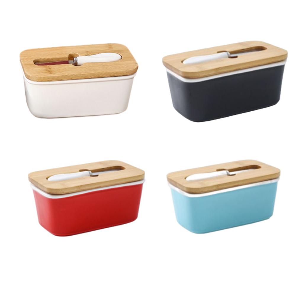 Ящик для хранения масла с ломтерезкой, керамический держатель для сыра, органайзер для холодильника, контейнер для еды, многоразовый органайзер для холодильника