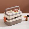 1500ML Cute Lunch Box For Girls School Kids Plastic Picnic Bento Box Microwave Food Box With Compartments Storage Containers