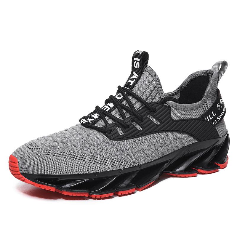 Fashion Men's Sports Shoes Mesh Breathable Shoes Blade Bottom Wear-resistant Large Size Men's Shoes