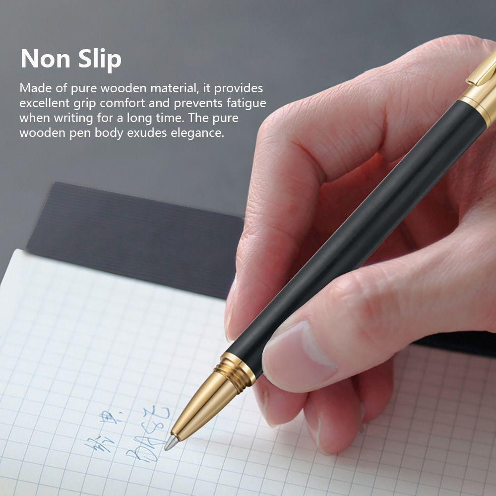 Wood Body Ballpoint Pen Business Gel Pen Creative Neutral Pen  Students Gift