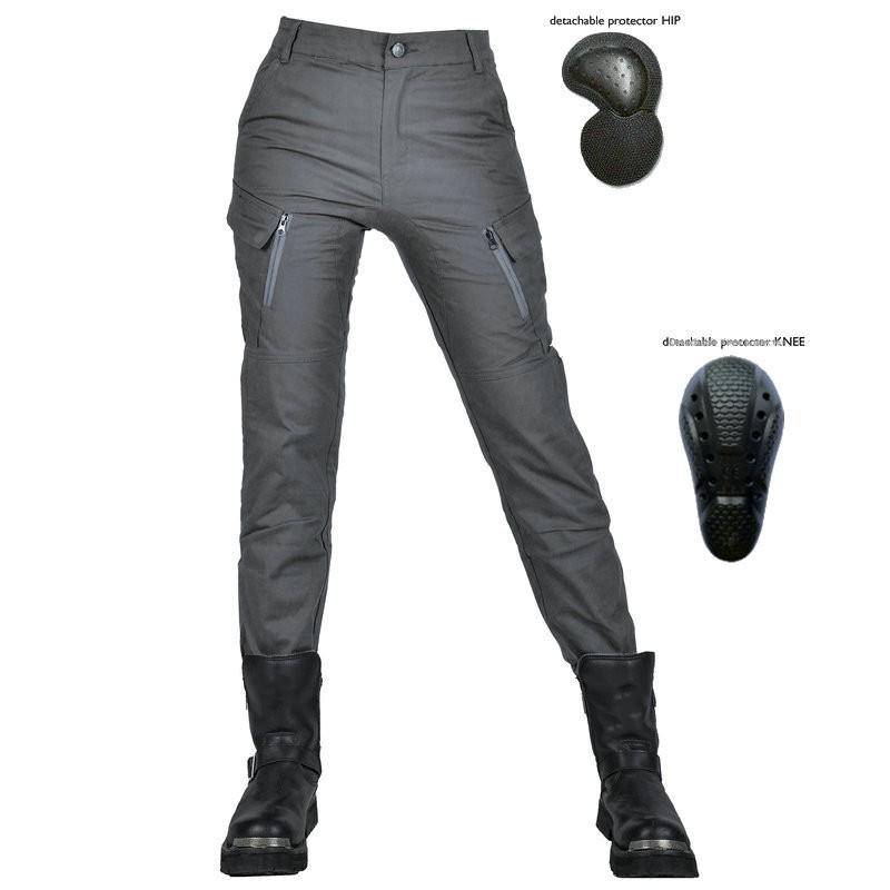 Womens Motorcycle Riding Pants With Protective Padding Breathable High-Waist Casual Cruiser Trousers