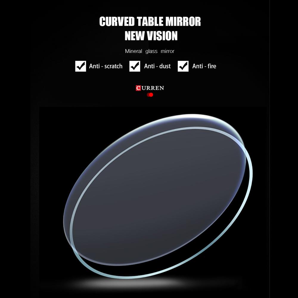 CURREN Мужские кожаные наручные часы с хронографом, модные зеленые мужские часы с дизайнерским циферблатом