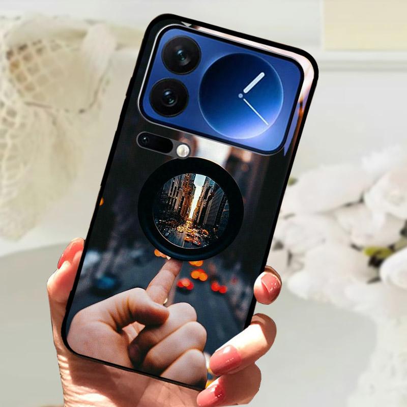Для Xiaomi 17 Pro Max Чехол 17 17Pro Роскошная Закаленная Стекло Защитная Задняя Крышка Чехол Для Xiaomi17 Pro ProMax Корпус Телефона Fundas