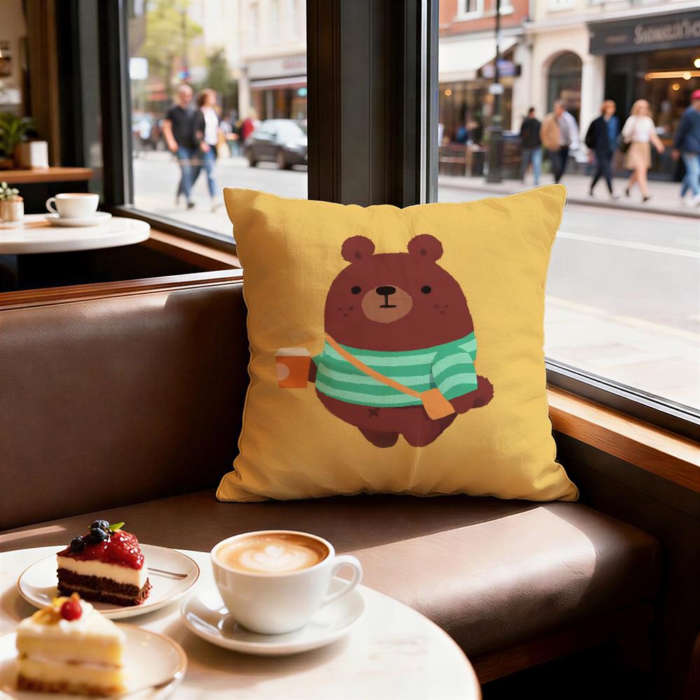 Animal cute little bear Cushion Cover Decorative Cushions Covers Cover Sofa x Pillow Piece x x Pillowcase