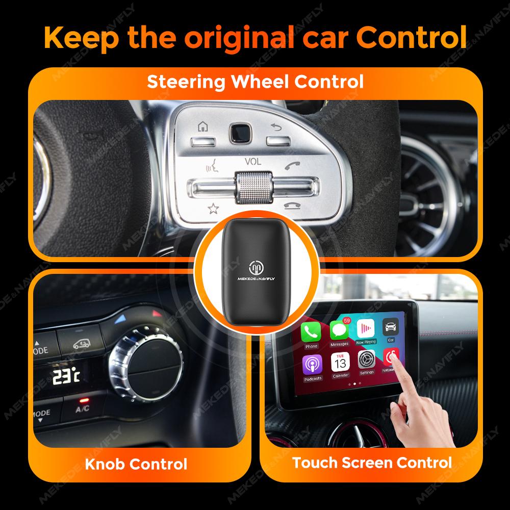 Адаптер USB Wire to Wireless Carplay Android Auto с функцией Plug and Play для интеллектуальных систем автомобиля Ai BOX Поддержка Netflix YouTube Spotify