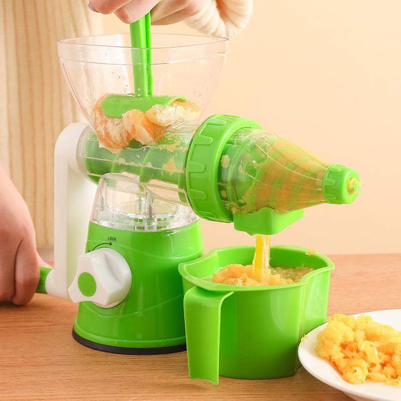 Home Kitchen Hand-cranked Juicer Small Portable Food Processor Squeezer Mini Juicer