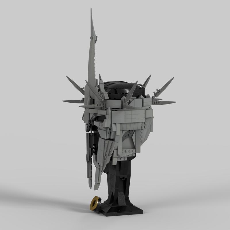 927 деталей MOC Властелин Колец Шлем Короля-чародея Ангмара Хоббит Властелин Колец Модель Строительные Блоки Архитектура Игрушка Рождественские Подарки Кирпичики Дети