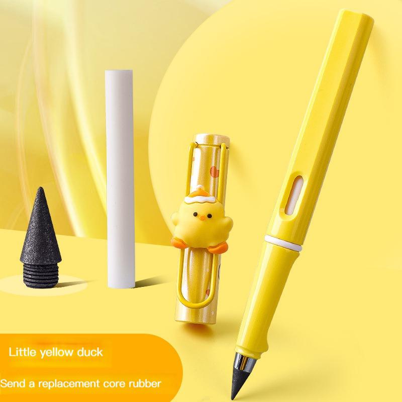 Милые животные, неограниченное количество письменных вечных волшебных карандашей без чернил, ручка для письма, художественный инструмент для рисования эскизов, детские канцелярские принадлежности