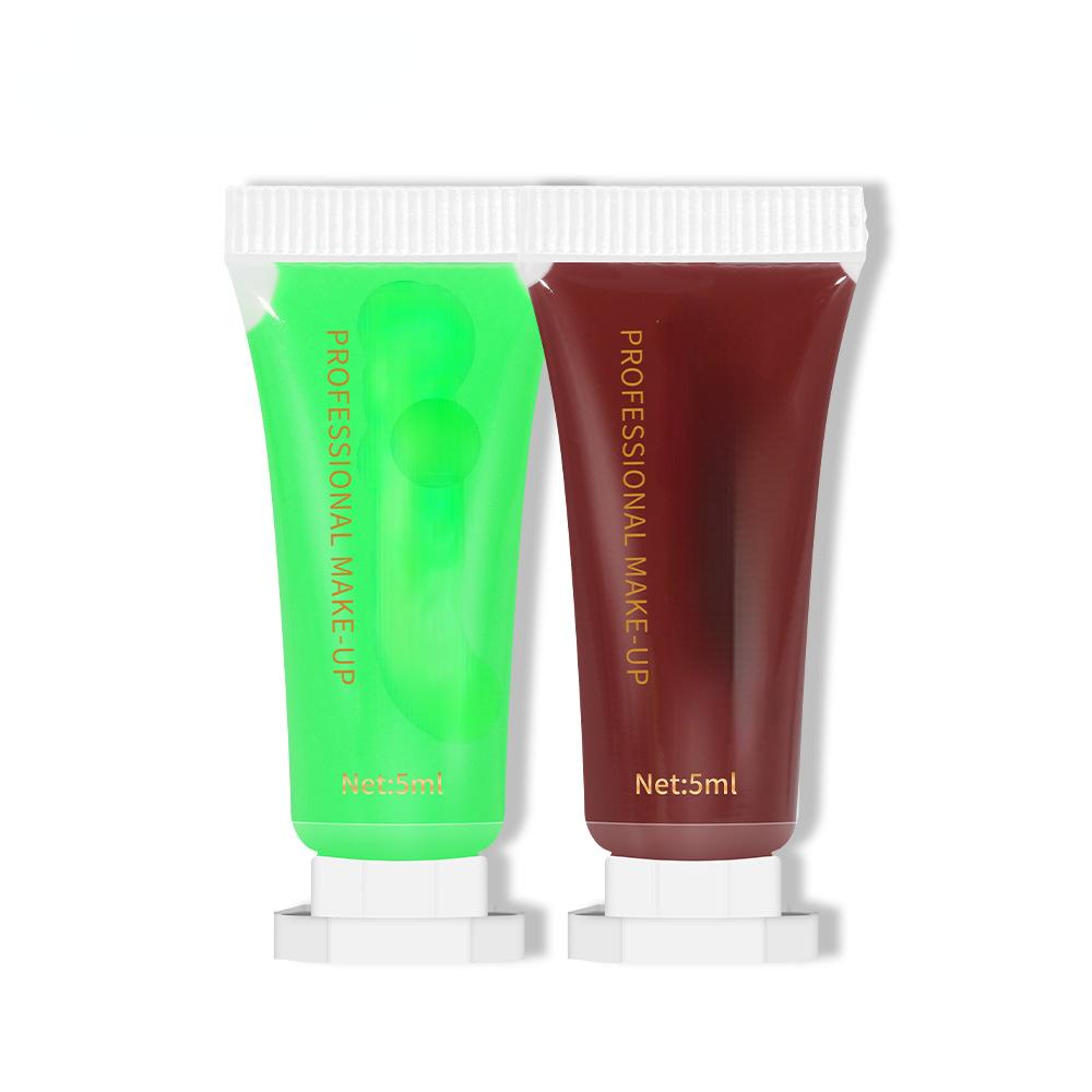 Макияж на Хэллоуин, тело, лицо, краска, паста, эффектная водорастворимая флуоресцентная краска для граффити