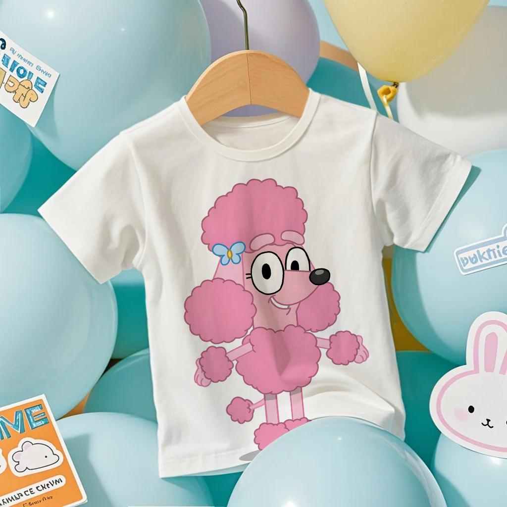 Fashion Kids T-shirt Cartoon Dog 3D Print Kids Short Sleeves T-Shirt Loose Casual Summer Outdoor Boy and Girl Tees Tops