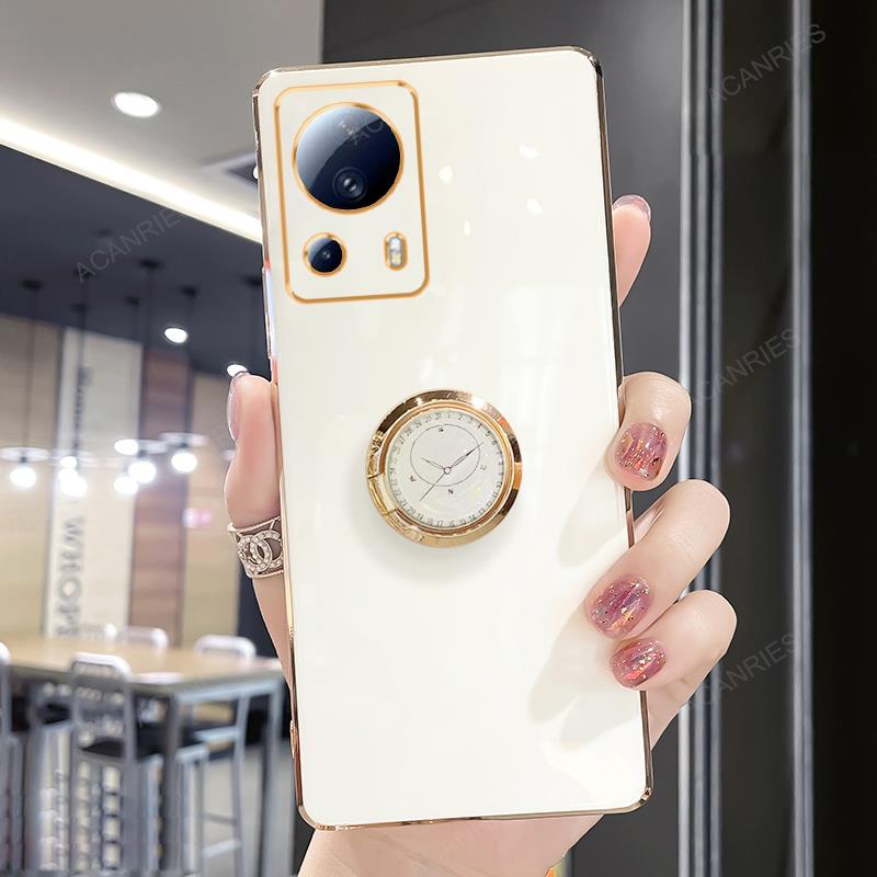 Xiaomi13 13lite Роскошный чехол-подставка с кольцом-держателем для Xiaomi Mi 13 Lite Pro Ultra 5g Мягкая силиконовая задняя крышка для Xiomi Mi13
