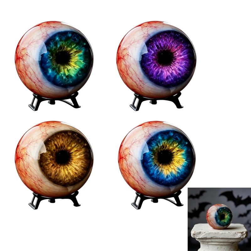Monster Eye Decor 3D Hyper-Realistic Gothic Round Cat Pupil Eyeball Small Gift for Halloween Party Favors Giveaways