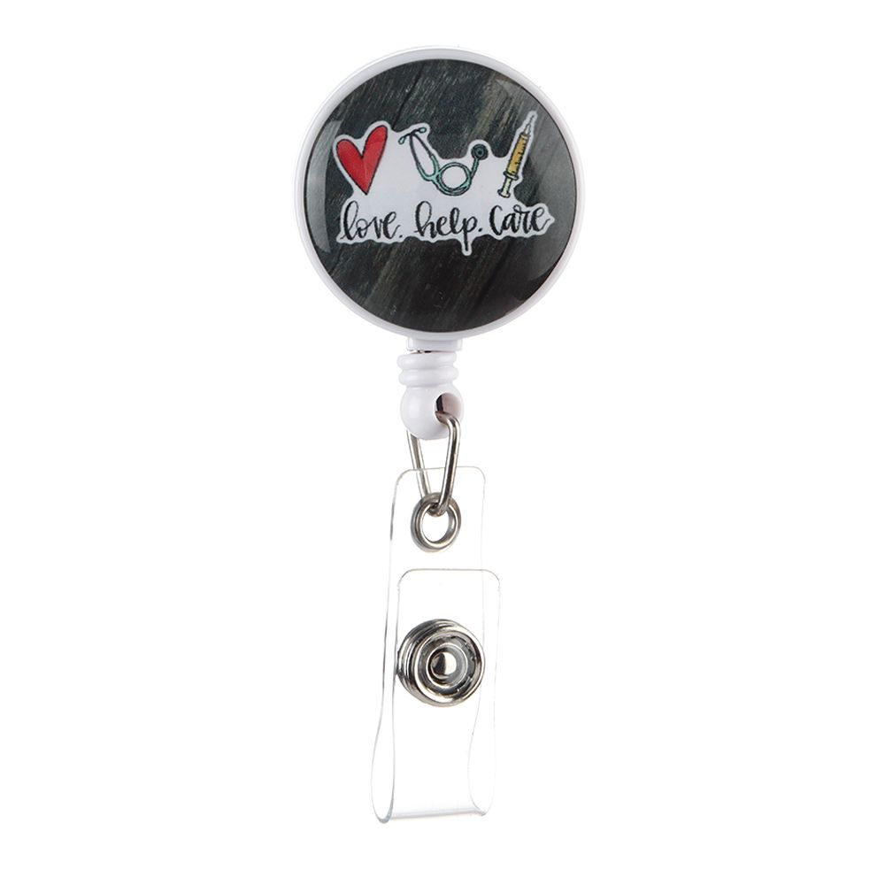 Gifts Work Name Tag Cute Nurses Swivel Clip Retractable Badge Reel Holder for Nurse ID Name