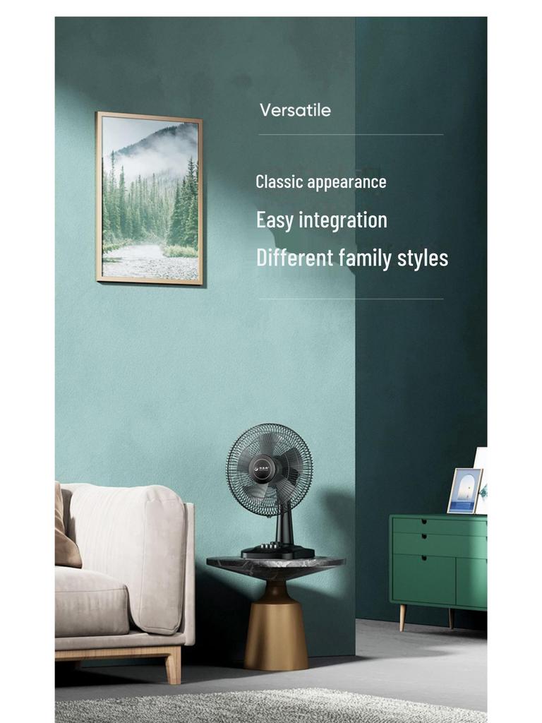 Бесшумный настольный электрический вентилятор: 12/16-дюймовый качающийся настольный вентилятор для дома или общежития