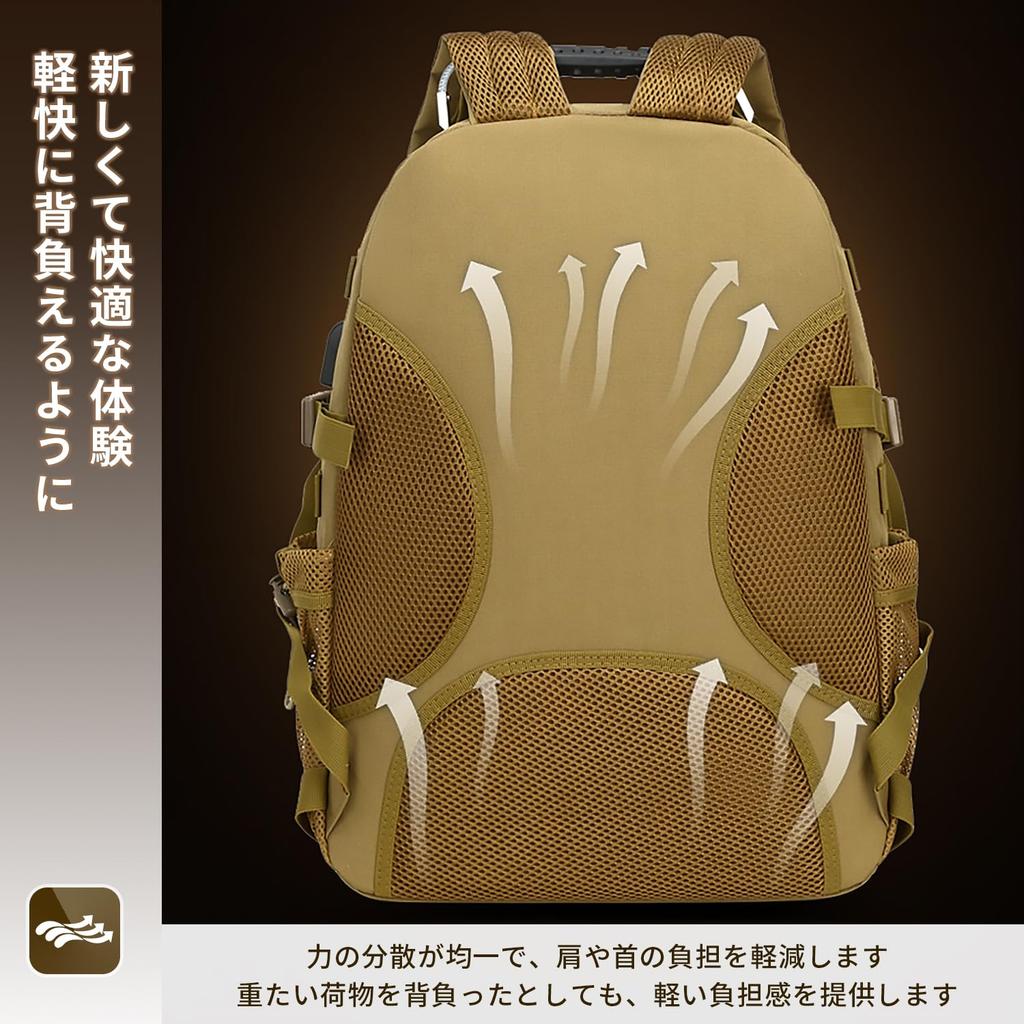 Roseelk Military Tactical Day Trip Large Waterproof Lightweight and Easy To Ideal for Gym Strategic and Mesh Back Backpack, 3-4 Backpack, Capacity,