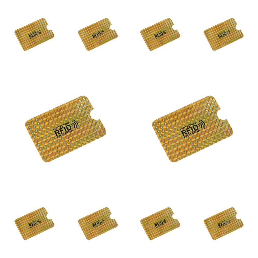 10 шт. алюминиевая фольга NFC блокирующий чехол считыватель замок ID карта коробка анти RFID держатель карты на открытом воздухе