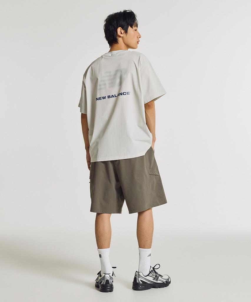 New Balance Nbneg31623 / Женская футболка с коротким рукавом Uni Frozen Essential, тканая (Светло-серый)