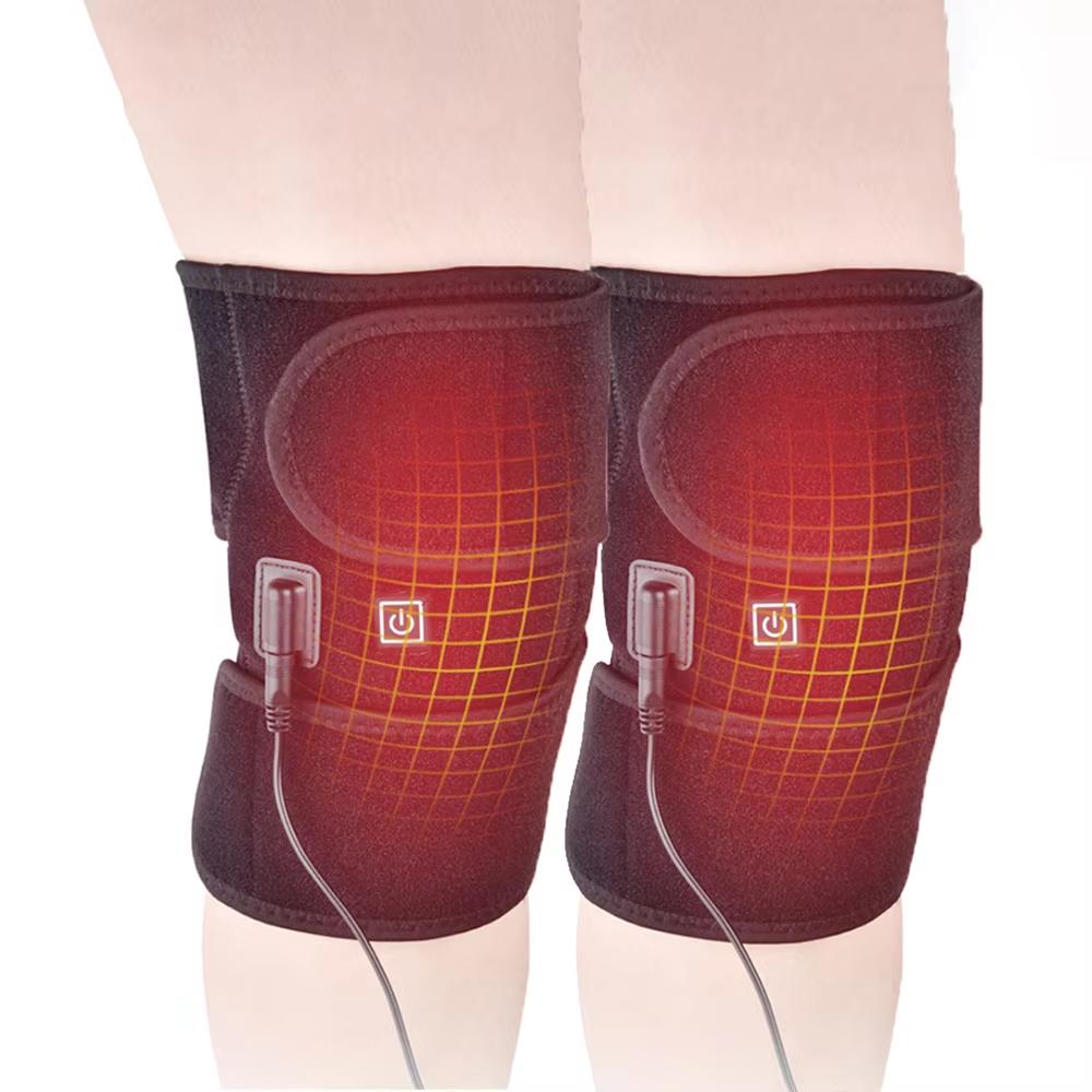 Electric Knee Heating Pad USB 3-gear Heated Knee Brace Support for Knee Joint Relaxation and Old Cold Leg Knee Warmer