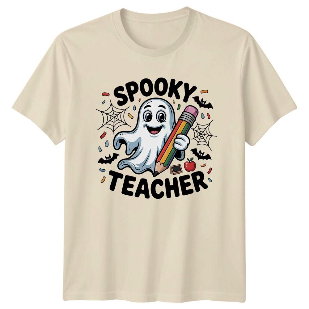 Spooky Teacher TShirt Halloween Educator Gift For Him And Her