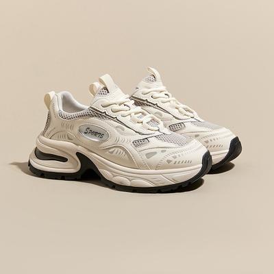 Ретро универсальная повседневная спортивная обувь женская обувь маленького папы осенняя дышащая увеличивающая рост на толстой подошве обувь-маффины прилив