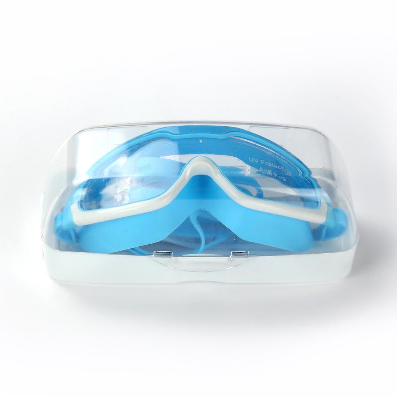 Детские водонепроницаемые противотуманные очки для плавания HD с большой оправой для мальчиков и девочек